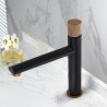 Brushed Gold/Black+Rose Gold/Black/Nickel Brushed Modern Brass Basin Faucet Countertop Tap Options