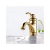 Single Handle Gold Finish Bathroom Faucets