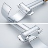 Waterfall Arc Basin Tap Chrome Deck Mounted Faucet Modern Bathroom Sink Faucet