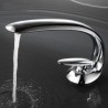 Single Hole Single Handle Antique Brushed Finish Brass Sink Faucet