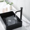 Industrial Style Deck Mount Countertop Tap in Black Brass