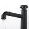 Industrial Style Deck Mount Countertop Tap in Black Brass