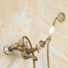 Wall Mount Handheld Shower Faucet with Oblate Spout Antique Shower Faucet