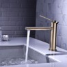 Modern Brass Basin Tap Single Lever Countertop Faucet Optional Colors: Brushed Gold/Gun Grey/Black