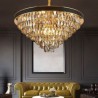 Luxury Conical Chandelier Bedroom Living Room Modern Simple Glass Pendant Lamp