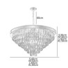 Luxury Conical Chandelier Bedroom Living Room Modern Simple Glass Pendant Lamp