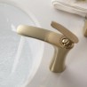 Brushed gold/black/chrome single lever basin mixer tap bathroom countertop short faucet