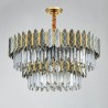 Double Layer Circular Glass Chandelier Living Room Study Nordic Style Glass Pendant Light