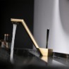 Countertop Faucet with Brass Basin Mixer Tap and Splash-Proof Single Lever Design