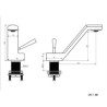 Countertop Faucet with Brass Basin Mixer Tap and Splash-Proof Single Lever Design