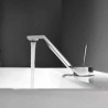 Countertop Faucet with Brass Basin Mixer Tap and Splash-Proof Single Lever Design