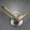 Brushed Gold Bathroom Basin Faucet with 360-Degree Rotation