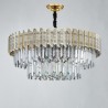 Living Room Study Modern Round Glass Chandelier Decorative Pendant Light