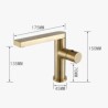 Bathroom Sink Faucet in Brushed Gold with 360-Degree Swivel Spout