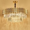 Living Room Study Modern Round Glass Chandelier Decorative Pendant Light