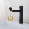 Creative Push Button Tap Black Brass Basin Mixer