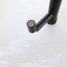 Creative Push Button Tap Black Brass Basin Mixer