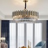 Decorative Chandelier Bedroom Living Room Modern Circular Glass Pendant Light