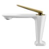 Chrome / Black / White / ORB / Gold / Rose Gold Optional Modern Brass Basin Faucet (short)