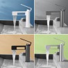 Modern Solid Brass 1-Hole Basin Mixer Tap with Single Handle