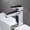 Brass Bathroom Mixer Tap With Basin Faucet Chorme And Black Waterfall Faucet