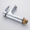 Chrome Finished Modern Bathroom Basin Faucet Hot And Cold Water Mixer Tap