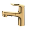 Pull-Out Countertop Faucet with Brass Basin Mixer Tap