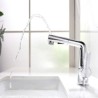 Chrome Finish Liftable Pull-Out Basin Mixer Tap Brass Countertop Faucet