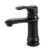 5 Colors Optional Brass Basin Mixer Tap European Style Single Lever Countertop Faucet