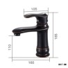 5 Colors Optional Brass Basin Mixer Tap European Style Single Lever Countertop Faucet