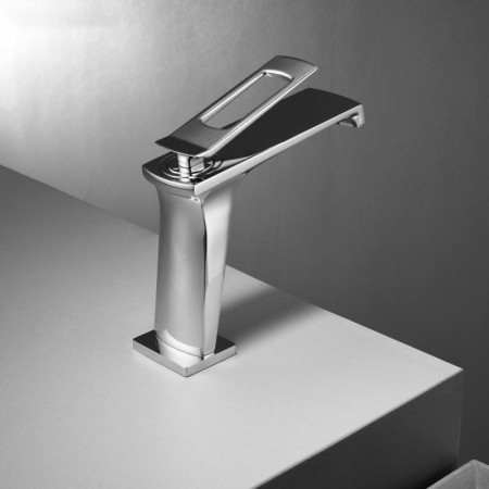 Brass Basin Mixer Tap Square Design Hollow Handle