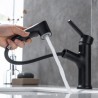 Single Lever Bathroom Faucet with Pull-Out Basin Mixer