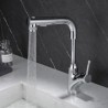 Pull-Out Liftable Chrome Basin Mixer Tap Bathroom Faucet