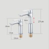 Liftable Chrome Basin Faucet Bathroom Sink Tap