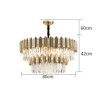 Living Room Dining Room Modern Simple Circular Chandelier Glass Pendant Light