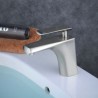 Bathroom Sink Faucet with Single Handle in Nickel