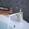 Bathroom Sink Faucet with Single Handle in Nickel