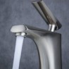 Bathroom Sink Faucet with Single Handle in Nickel