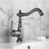 Single Hole Single Handle Antique Brushed Finish Brass Sink Faucet