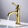 Modern Gold Basin Faucet Ti-PVD Bathroom Sink Mixer Tap