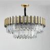 Living Room Study Modern Simple Circular Chandelier Glass Pendant Light