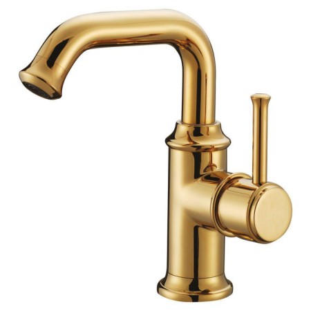 Bathroom High Lever Gold Basin Tap Water Faucet