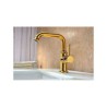 Bathroom High Lever Gold Basin Tap Water Faucet