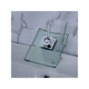 Single Bathroom Faucet with a Glass Waterfall Basin Mixer Tap and a Square Spout