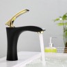 2037-A Black Bathroom Sink Faucet Bathroom Mixer Tap for Under Counter Sink Stoving