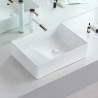 Ceramics Rectangular Clothes Washing Basin With Washboard