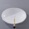 Forest Deer Bathroom Sink Oval Bathroom Ceramic Wash Basin