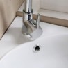 Without Faucet Modern Wall Mounted Single Sink Oval White Ceramic Basin