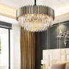 Living Room Dining Room Modern Minimalist Circular Chandelier Glass Pendant Light