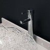 Bathroom Washroom Decorative Countertop Sink Oval Transparent Glass Wash Basin